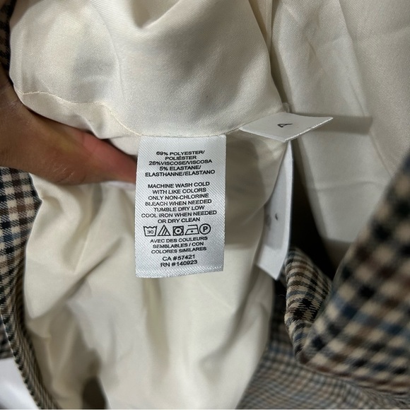 Loft Checked long Modern Blazer - Picture 8 of 11